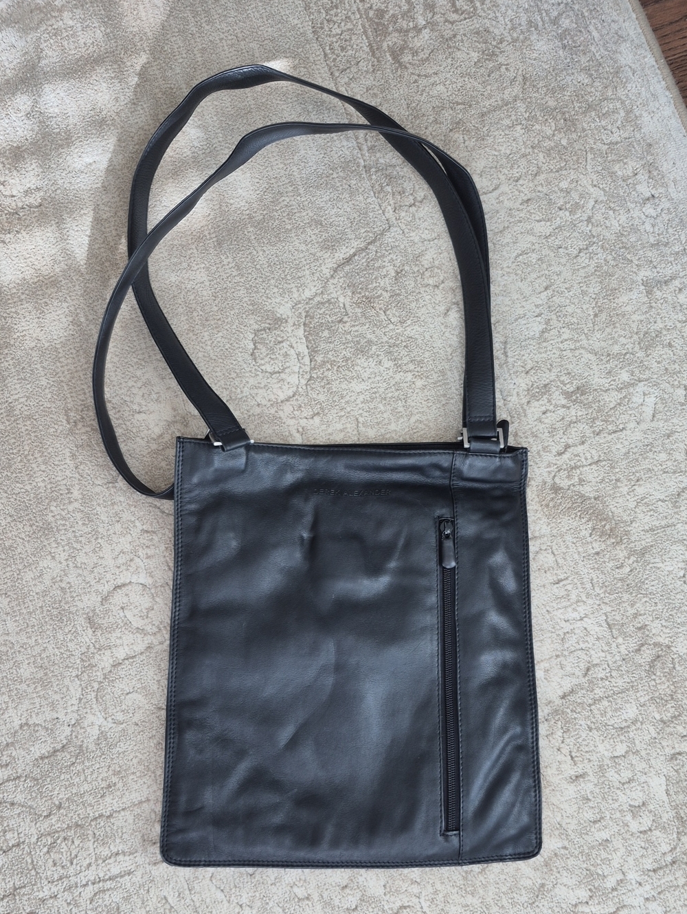 100% Genuine Leather Derek Alexander Crossbody Bag